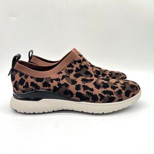 Rockport Size 7.5 7.5M Total‎ Motion Leopard Knit Slip On Comfort Sneakers Shoes